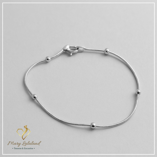 PULSERA CORDON CON ESFERAS